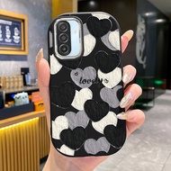 Case For Samsung A17 5G M17 F17 M36 F36 Phone Personality Heart Shape Silicone Soft Shell
