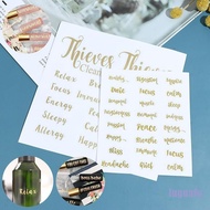 Label Sticker Oil blend gold bottle Essential Oil Aromatherapy perfume Oil gold Sticker unit