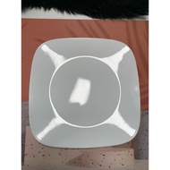 Corelle 10.5-inch Squared Round Pure White Dinner Plate