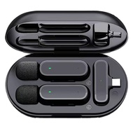 Wireless HD Radio Live Microphone K61 Dual Mic 20 Meters for Mobile Phone Short Video Recordin K61