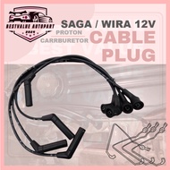 SPARK PLUG PROTON SAGA 12V WIRA CARBURETOR SPARK PLUG CABLE SET IGNITION PLUG WIRES KABEL SPARK PLUG