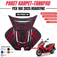 HONDA PCX 160 ROADSYNC 2025 MOTORCYCLE TANKPAD RUBBER MATERIAL HONDA MOTORCYCLE ACCESSORIES HONDA PC