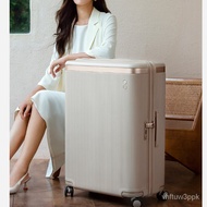 W-8&amp; Cola（Echolac）Star Fu Xinbo Same Universal Wheel Suitcase Milk Tea Color/BlackPC142Y 9PYK