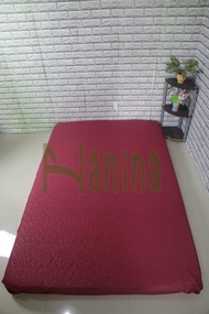 Sprei Kasur Busa Resleting Motif Embos Ukuran 80x200x15 90x200x15 100x200 120x200 140x200 160x200 18