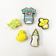 crocs charm crocs jibbitz New Hole Shoes Flower Cute Shoe Buckle Carlochi Shoe Decoration Cartoon Ho