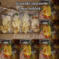 6pcs INSTANT CUANKI, 5pcs seblak noodles