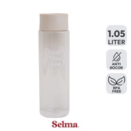 Selma Perry Plastic Drinking Bottle 1.05 ltr - Beige Cream Tumbler Water Bottle Drinking Place Drink