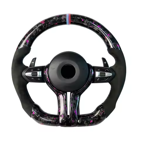 Upgradeable forged carbon fiber leather steering wheel or BMW M3 M4 M5 E90 E92 F30 F35 F10 F35 F22 F