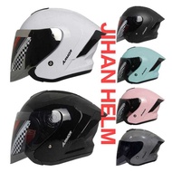Js ARMOR PLAIN HALF FACE HELMET ORIGINAL SNI