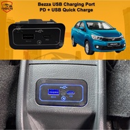 [Bezza USB] Perodua Bezza 2016 above USB Charging Port PD Quick Charge Bezza USB Port