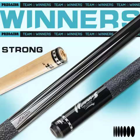 PREOAIDR 3142 Winners Billard Pool Cue Maple Shaft 12.5/11.8/10.8mm Rainbow Tip Joint Free Gifts Chi