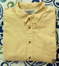 เสื้อเชิ้ตแขนยาว ผช เสื้อเชิ้ตเรโทร เสื้อคาวบอยเวสปอยท์ เชิ้ตคาวบอย มือสอง Carhtt.แบรนด์USA Size L M