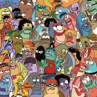 50 Pcs SpongeBob SquarePants Mermaid Man Barnacle Boy Stickers for Water Bottle Laptop Phone Noteboo