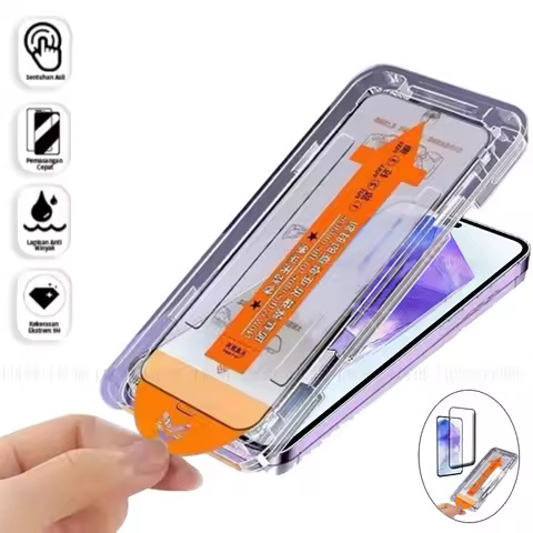 4/3/2/1Pcs For Samsung Galaxy A55 Glass Samsung A55 Tempered Glass Dust Free HD 9H Full Cover Glue S