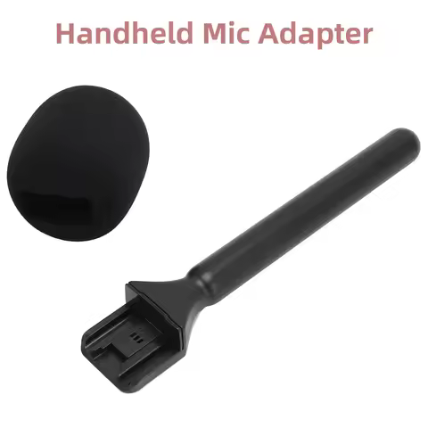Wireless MHandheld Wireless Interview Microphone Adapter with Windshield Foam for Rode Wireless GO I