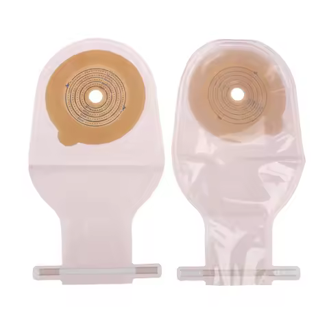 10Pcs Colostomy Bags 25-60mm Stoma Pouch Bags One-piece Open Clip Ostomy Bags