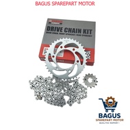 Yamaha Byson FI Gearset Chain - Gear Set Motorcycle Chain Byson Carburetor 45P-WF01A-00 motorcycle p