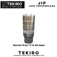 TEKIRO SC-SA0547 18 MM 1/2" DR WITH MAGNET SPARK PLUG KEY