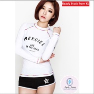 Swimming Suit Woman Swimsuit Barrel 2 Piece Long Sleeve Beachwear Swimwear UPF50