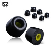 KZ FT01 Đen Khuyên tai S/M/L Kích thước khử tiếng ồn thoải mái Bộ nhớ bọt Earplug Bìa 3 cặp (6pcs) n