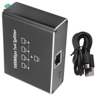 Gigabit Network Splitter 1-To-4 Network Cable Splitter RJ45 Network Port Ethernet Splitter Suitable 