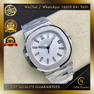 🔥SWISS TOP QUALITY🔥 N4UT1LUS 5711 WHITE DIAL STAINLESS STEEL - MEN WATCH AUTOMATIC LUXURY JAM TANGAN