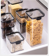 【Neatly】 Transparent Dust-proof Sealed Food Storage Jar Plastic Keep Fresh Household Kitchen Grain S