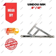[1Pcs] Window Hinge 4 Bar Hinge Window Arm Window Stay / Engsel Tingkap Aluminium Kaca Stainless Ste