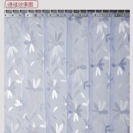 ✠Tirai Pintu Lembut PVC Legap Frosted Rumah Musim Sejuk Penyaman Udara Pembahagian Cermin Depan Tirai Getah Tirai Pintu