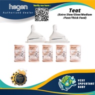 [Original] HEGEN Teat (Slow-Med-Fast-Thick) 2pcs / puting