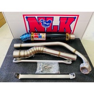 NLK BLACK / OPBR EXHAUST PIPE PAIP RACING LC135 135LC LC 135 Y15ZR Y15Z Y15 150 RS150R RS150 RS 150 