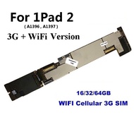 Motherboard Mainboard 3G + WiFi Version Full Chips iC iCloud Free No ID For 1Pad 2 ( 2nd Gen ) A1396