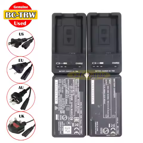 Used Genuine BC-TRW Charger for Sony NP-FW50 A6500 A6400 NEX-7 DSC-RX10 Mk II III IV Alpha A7 A35 A5