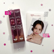 PHOTOCARD CARMEN HEARTS2HEARTS & BARENBLISS AURA MOOD TRANSFERPROOF VINYL LIP CREAM