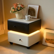 Furniture Direct HAMILA Meja Sisi Katil 2 Laci / Rekaan 2 Tone 2 Drawers Ambient Light Bedside Table