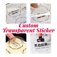 Custom Transparent Sticker Printing - Commercial-purpose / Product Introduction / Wedding / Thank You Sticker | Any Size | 1 Day Ready！