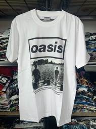 เสื้อยืดวงร็อค OASIS ผ้าฝ้ายฤดูร้อนสบาย ๆ โอเอซิส เสื้อวง เสื้อยืดโอเอซิส เสื้อวินเทจ