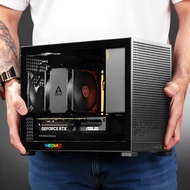 ส่งไว Jonsbo D32 Pro MicroATX Black Media Z Computer Case เล็ก หรู เย็น mesh 5ด้าน ฝากระจกนิรภัย STD