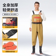 One-piece Thickened Waders For Fishing Men's Rain Pants Waterproof Lower Body Waders Water Shoes Fo