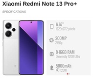 Xiaomi Redmi Note 13 Pro+ 5G (8GB/12GB + 256GB/512GB) || Xiaomi Malaysia 1 Year Warranty