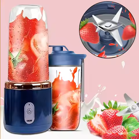 400ml Dual Cup USB with Portable Juice Extractor Mini Juice Blender Home Juice Extractor Juice Separ