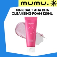 [Beplain] Pink Salt AHA BHA Cleansing Foam 120ml | Deep Cleansing Foam | Hydrating Facial Wash | Kor