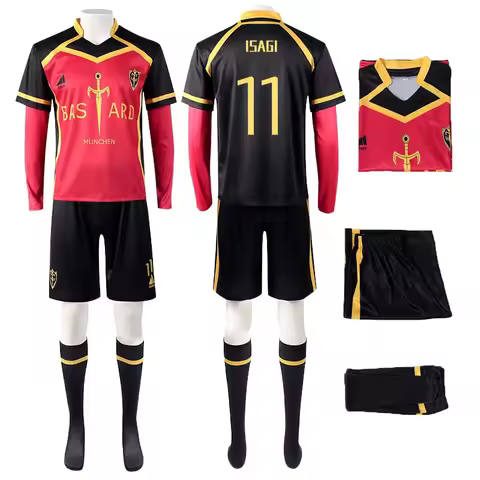 Anime Blue Lock Cosplay Kaiser Ness Isagi Kurona Hiori Cosplay Costume Wig Jersey Bastard Munchen Em