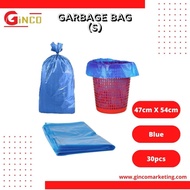 GINCO 47cm x 54cm [S] (30pcs) Garbage Bag Plastic Trash Bags Plastik Sampah Karung Sampah Beg
