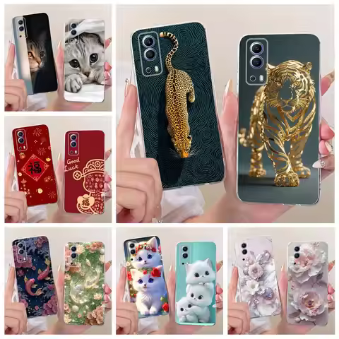 For Vivo Y72 5G Case V2041 Cool Leopard Tiger Painted Cover Soft Slim Phone Case For Vivo Y52 5G V20