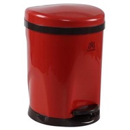 家有好物 - 1.8加侖的小塑料腳踏板垃圾桶，1包7L圓形踏板垃圾桶用蓋子，紅色