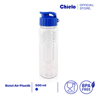 Chielo Botol Minum Premium Plastik 500 ML Miami Infuser Water Bottle BPA Free CHI-MIAMI Varian Warna