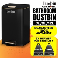 LuxbinTM Dustbin Tong Sampah Kecil Bertutup Rubbish Bin Room Tong Sampah Bilik Toilet Dustbin Desk B
