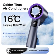 Hot-Selling M57 High-Speed Cooling Ice-Pack Fan – USB Rechargeable, Portable Handheld Fan for Outdoo