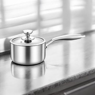 GELLIS鵲利仕22cm Nordic系列SUS304含蓋節能一體成型直柄湯鍋雪